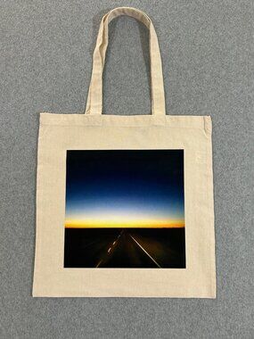 Sunset Highway Graphic Eco-Friendly Reusable Shopping Grocery Cotton Tote Bag